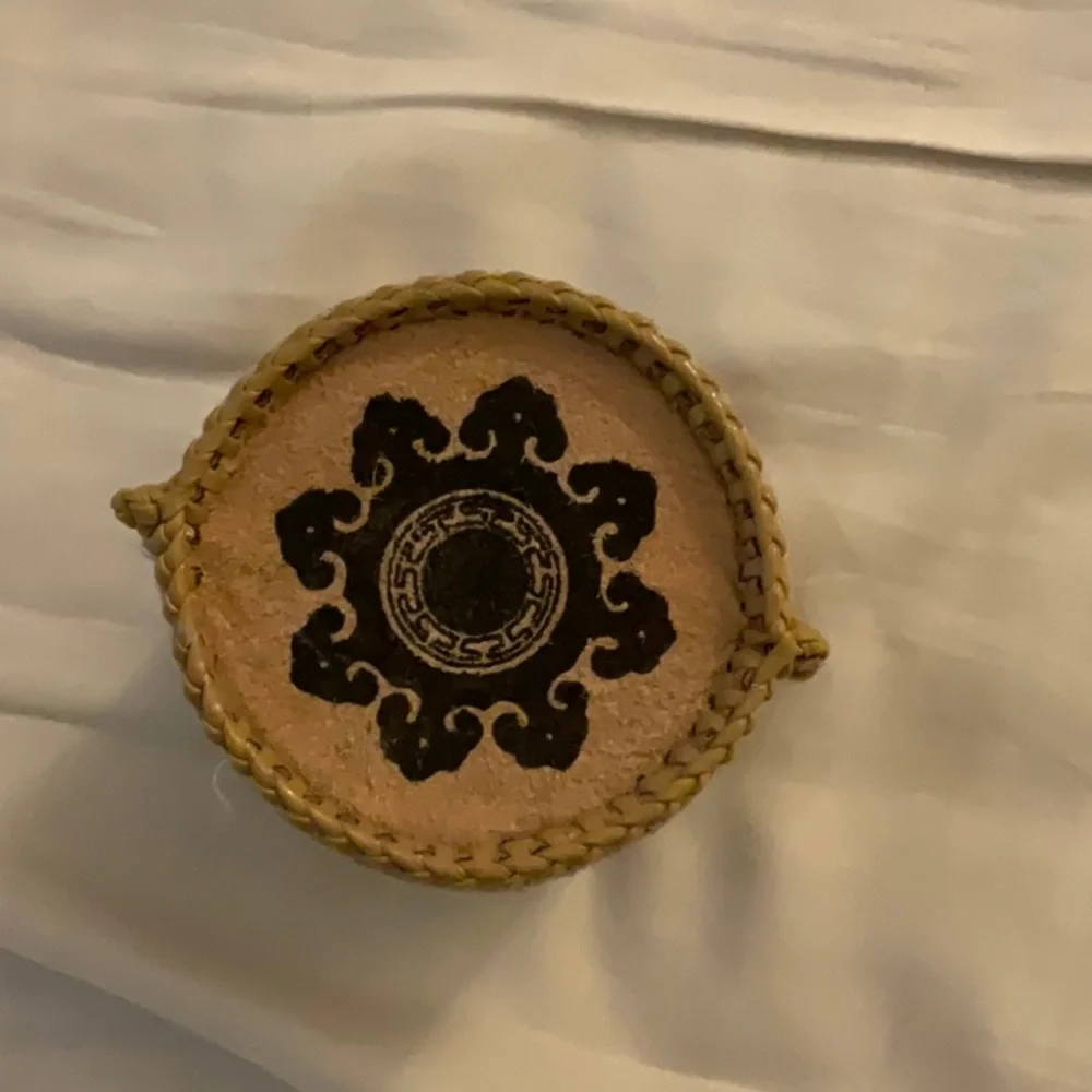 Suede pencil holder